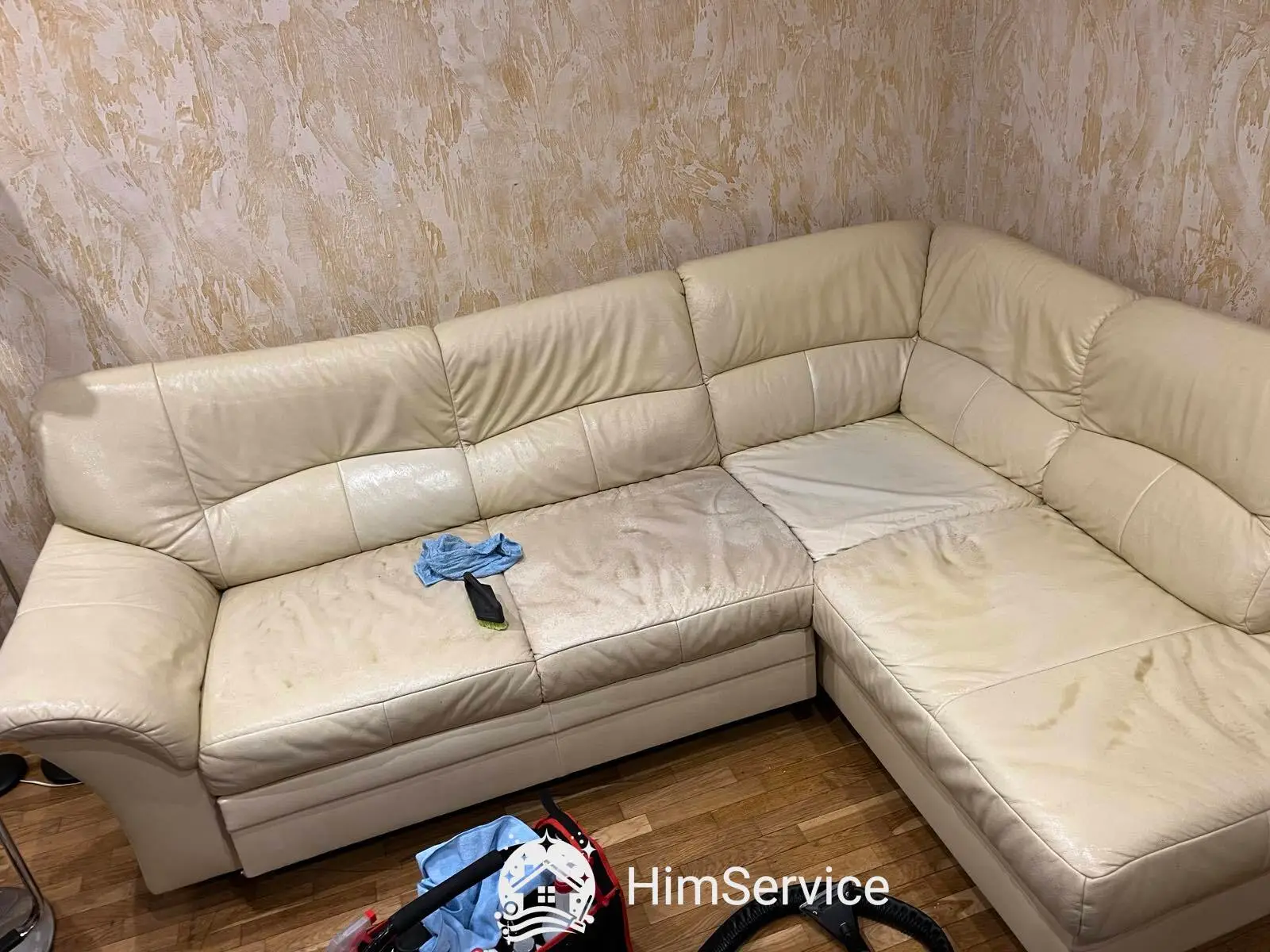 Кожаный угловой диван: до